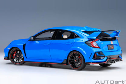 Autoart 1/18 Honda Civic Type R Fk8 2021 Racing Blue Pearl