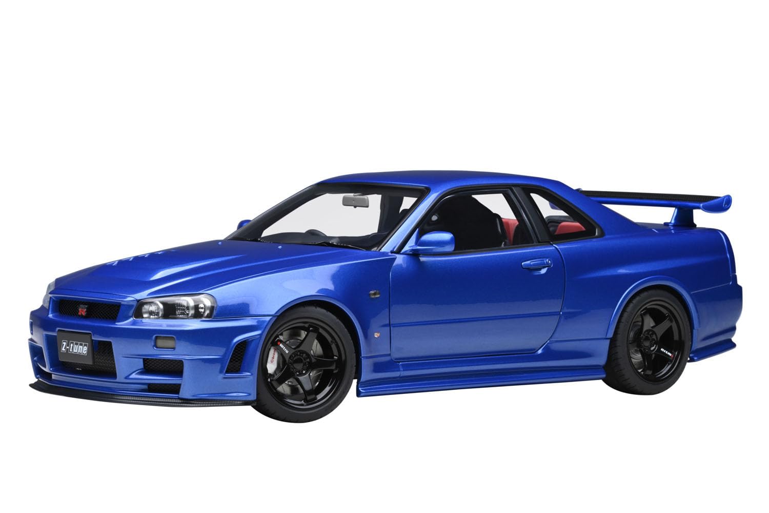 AUTOart NISMO R34 GT-R Z-Tune ミニカー Autoart Nismo R34 GT-R Z-Tune 1/18 Scale in Bayside Blue - Finished Pr