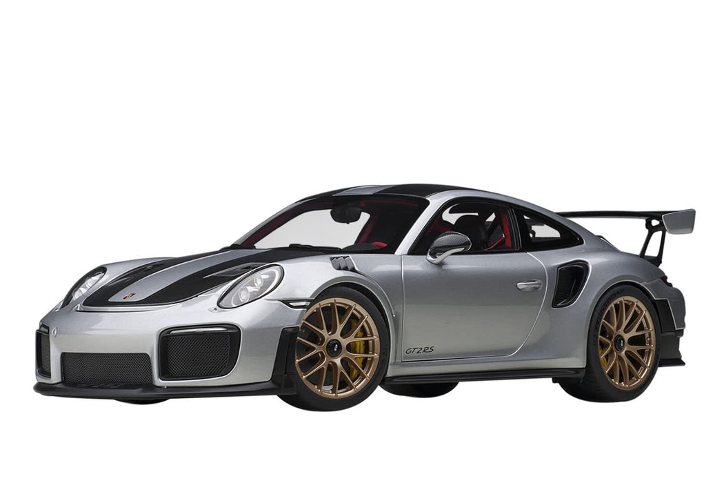 Autoart 1/18 Porsche 911 Gt2 Rs Weissach Pkg 78174 Silver/Carbon