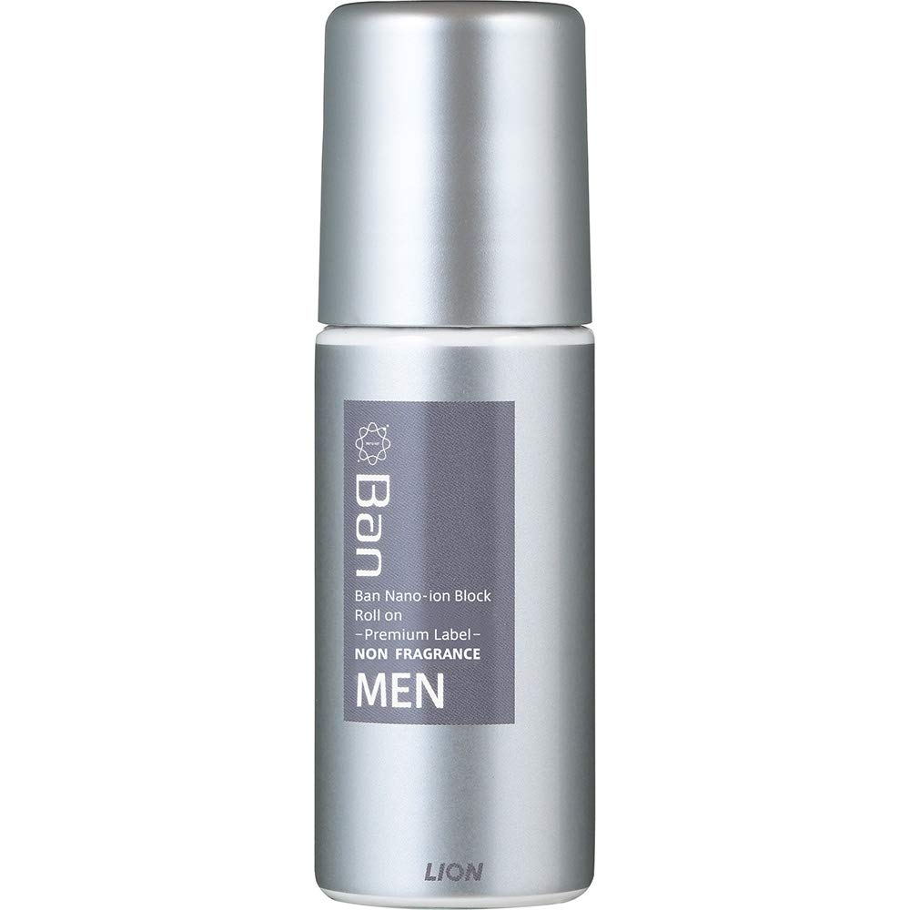 Lion Ban Sweat Block Roll-On For Men Fragrance-Free 40mL Premium Label