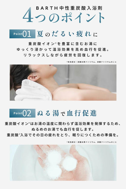 Barth Neutral Bicarbonate Bath 30 Tablets Sweat-Inducing Quasi-Drug Gift