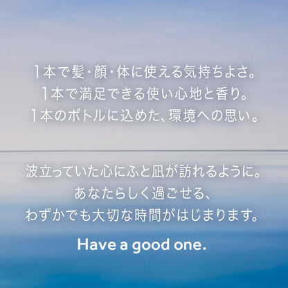 Biore One 3-in-1 Hair Face Body Wash Refill 340ml Comfort Savon