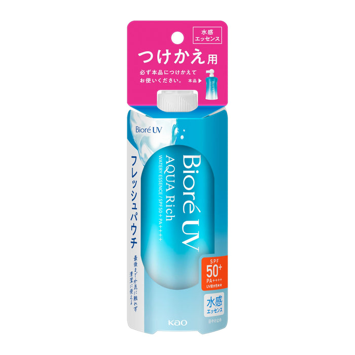 Biore UV Aqua Rich Watery Essence Refill Sunscreen SPF50 120g Pouch