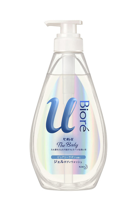 Biore U Purely Soap Scent Body Wash Gel Pump 480ml