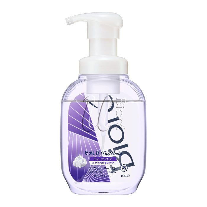 Biore U Deep Clear Herbal Scent Body Foam 540ml - Refreshing Cream Soap