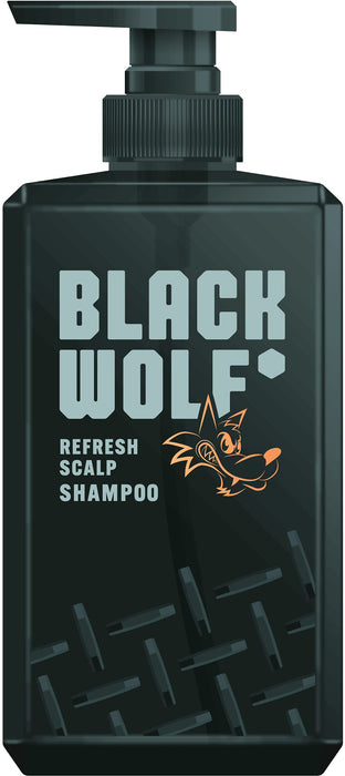 Black Wolf Refresh Scalp Shampoo 380ml | Citrus Scent with Herbal Extracts