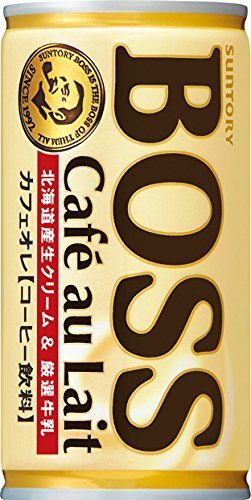 Boss Coffee Café Au Lait Canned Coffee with Milk 185g