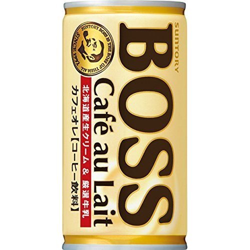 Boss Coffee Café Au Lait Canned Coffee with Milk 185g