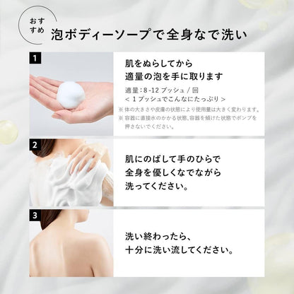 보타니스트 모이스트 폼 클렌징 바디워시 450ml 부드러운 세정 및 보습