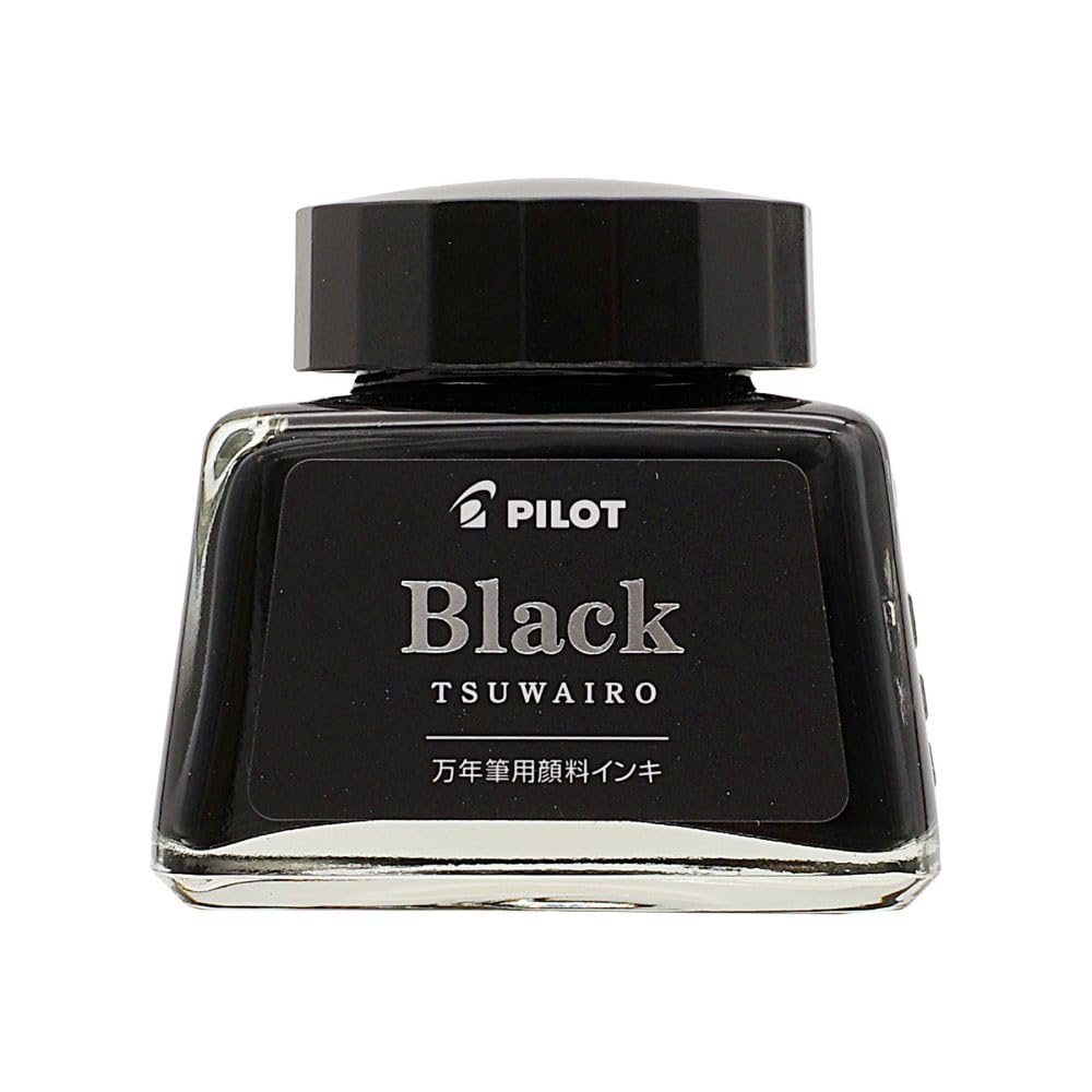 Pilot 30ml Black Bottle Ink for Fountain Pen Tsuwairo Strong Color Pigment Ink-30TW
