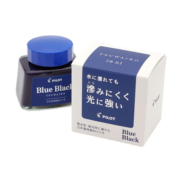 Pilot Fountain Pen Ink Tsuwairo Strong Color 30ml Blue Black Pigment Ink-3
