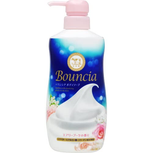 Bouncia Body Soap Airy Bouquet Scent with Pump 480mL Milk Soap