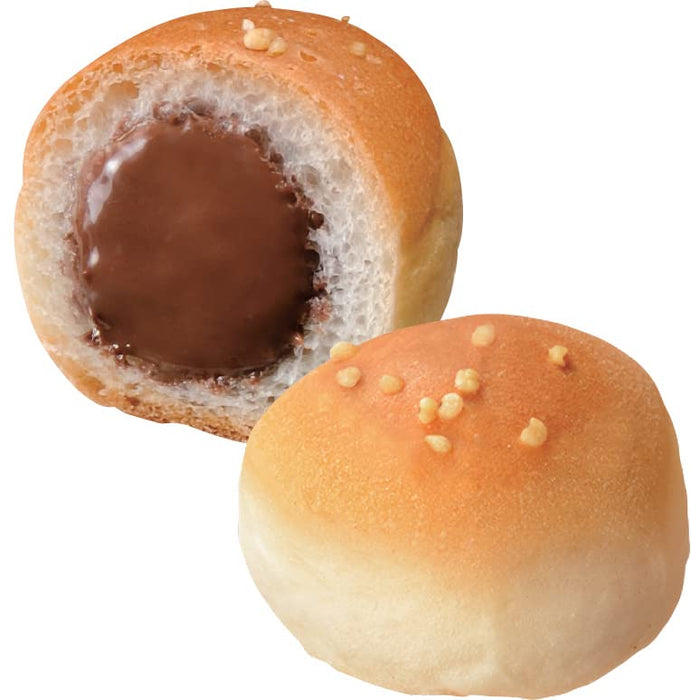 Bourbon Choco Anpan Chocolate Mini Bread Roll Snack 40G Pack of 3