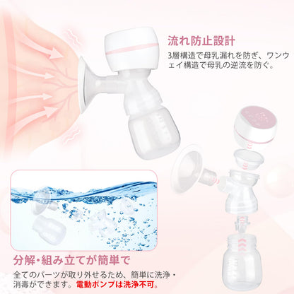 Browell Electric Breast Pump USB Rechargeable 180ml LED 9 Levels 3 Modes