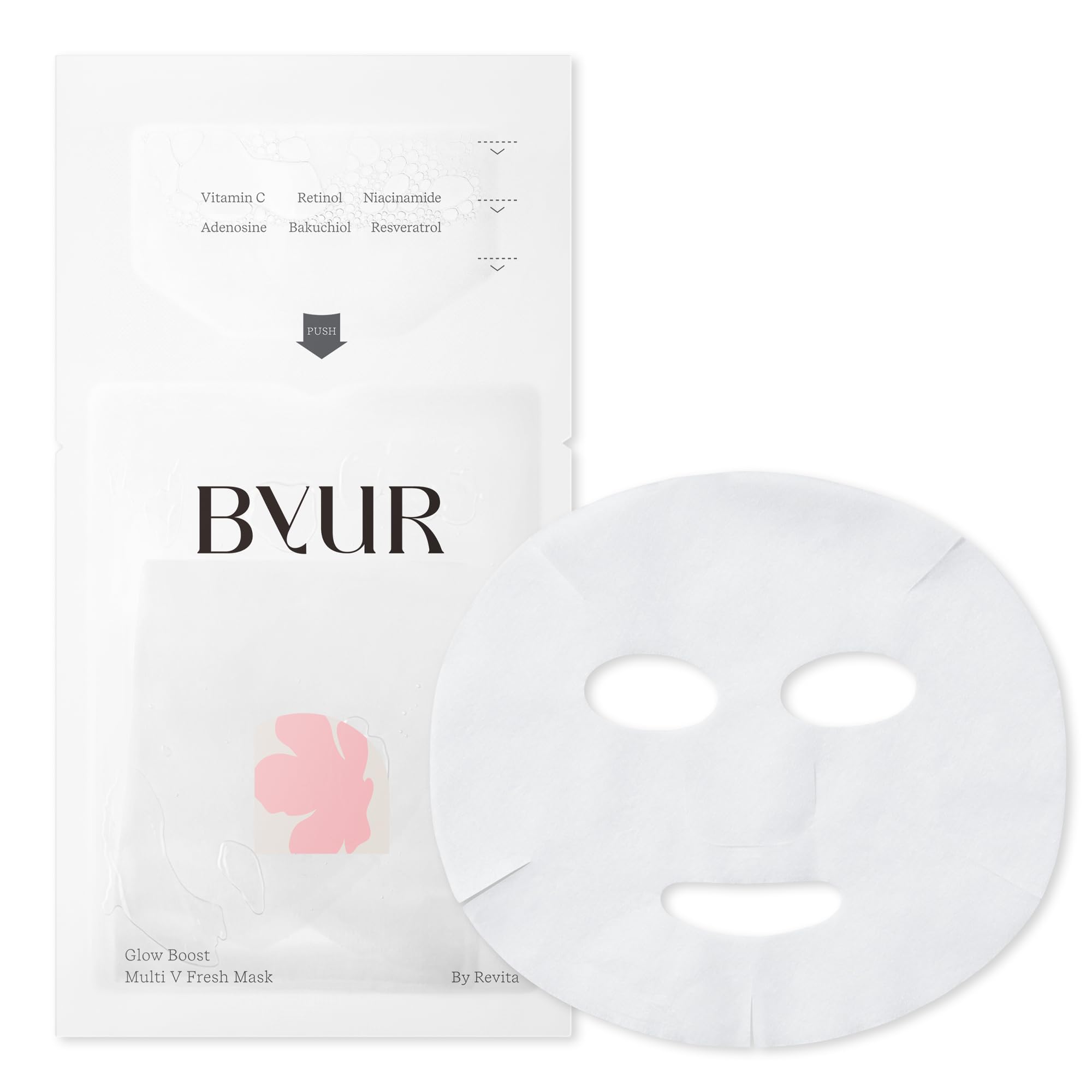 Byur Sheet Mask Face Pack Glow Boost Multi-V Fresh Mask 1 Sheet