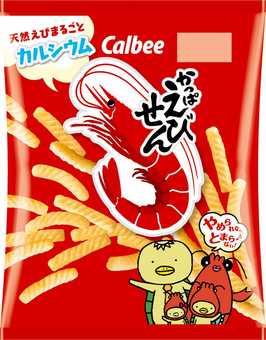 Calbee Kappa Ebisen 虾味薯片 77G 3 包 香脆零食