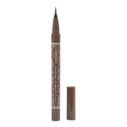 Canmake Lasting Liquid Liner Sepia Greige - 0.5ml Ultra-Fine Quick-Dry Eyeliner
