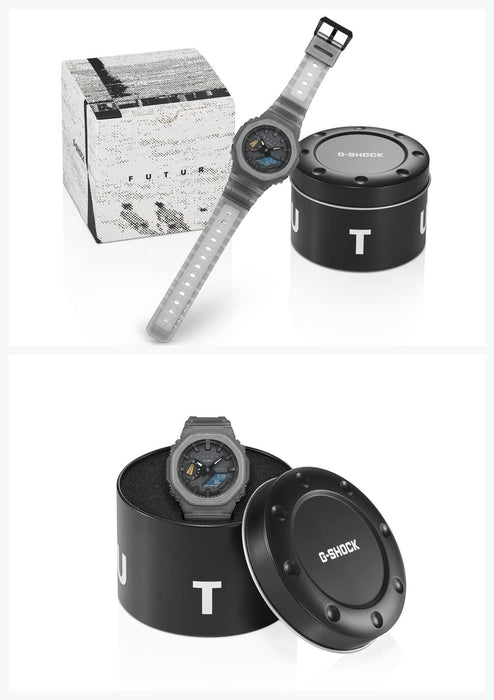 卡西歐 G-Shock GA-2100FT-8AJR 男士黑色手錶正品國產 G-Shock Futur 合作款