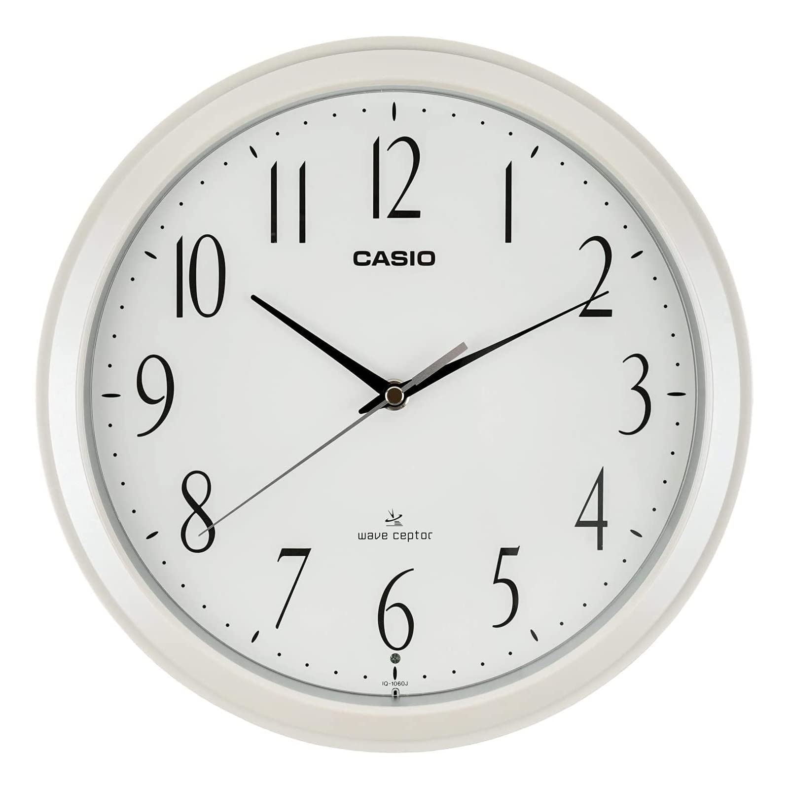 Casio IQ-1060J-7JF 26.8cm White Analog Wall Clock
