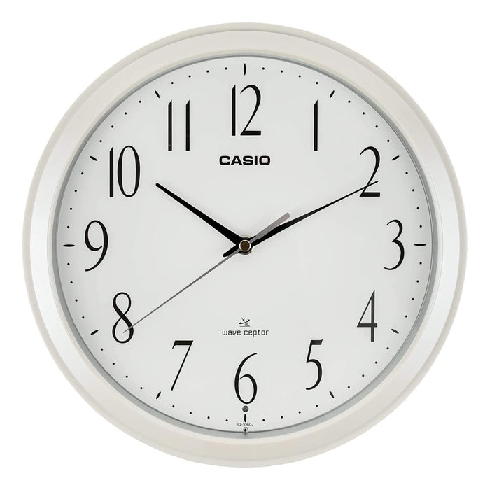 Casio IQ-1060J-7JF 26.8cm White Analog Wall Clock