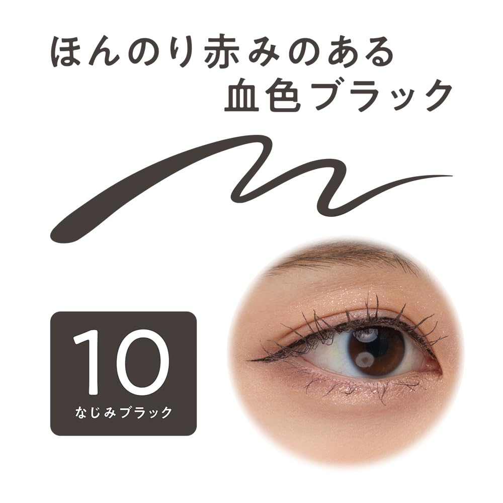 Cezanne Blepita 10 Blend Black Eyeliner 0.67ml with 5mm Short Brush