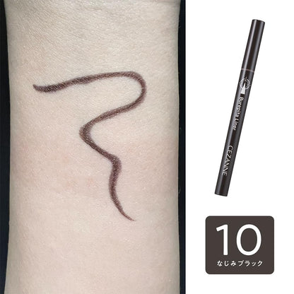 Cezanne Blepita 10 Blend Black Eyeliner 0.67ml with 5mm Short Brush