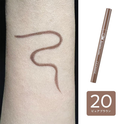 Cezanne Blepita Pure Brown Eyeliner 0.67ml with 5mm Short Brush