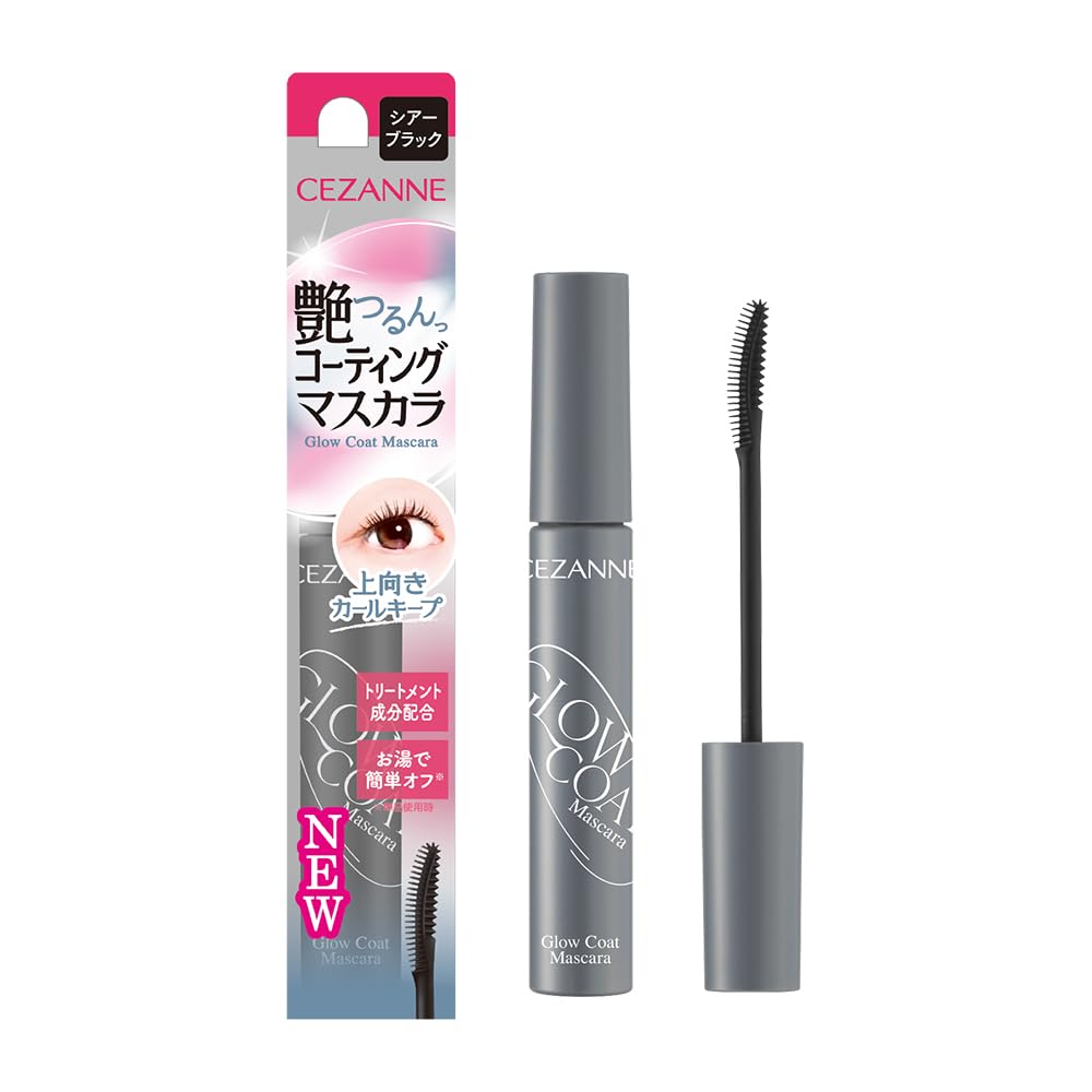 Cezanne Glow Coat Mascara 01 Sheer Black 6.0G Smooth Glossy Finish
