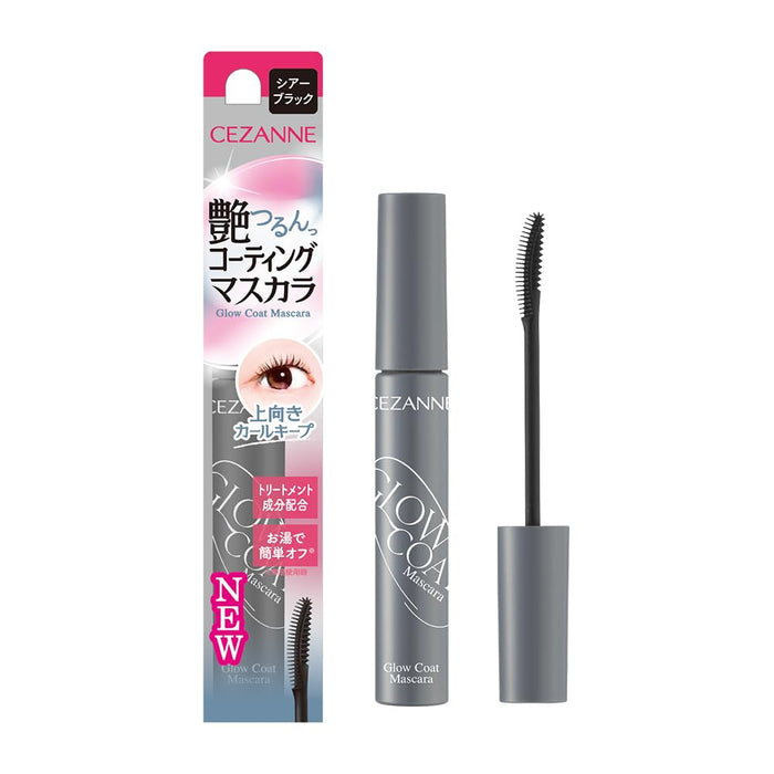 Cezanne Glow Coat Mascara 01 Sheer Black 6.0G Smooth Glossy Finish