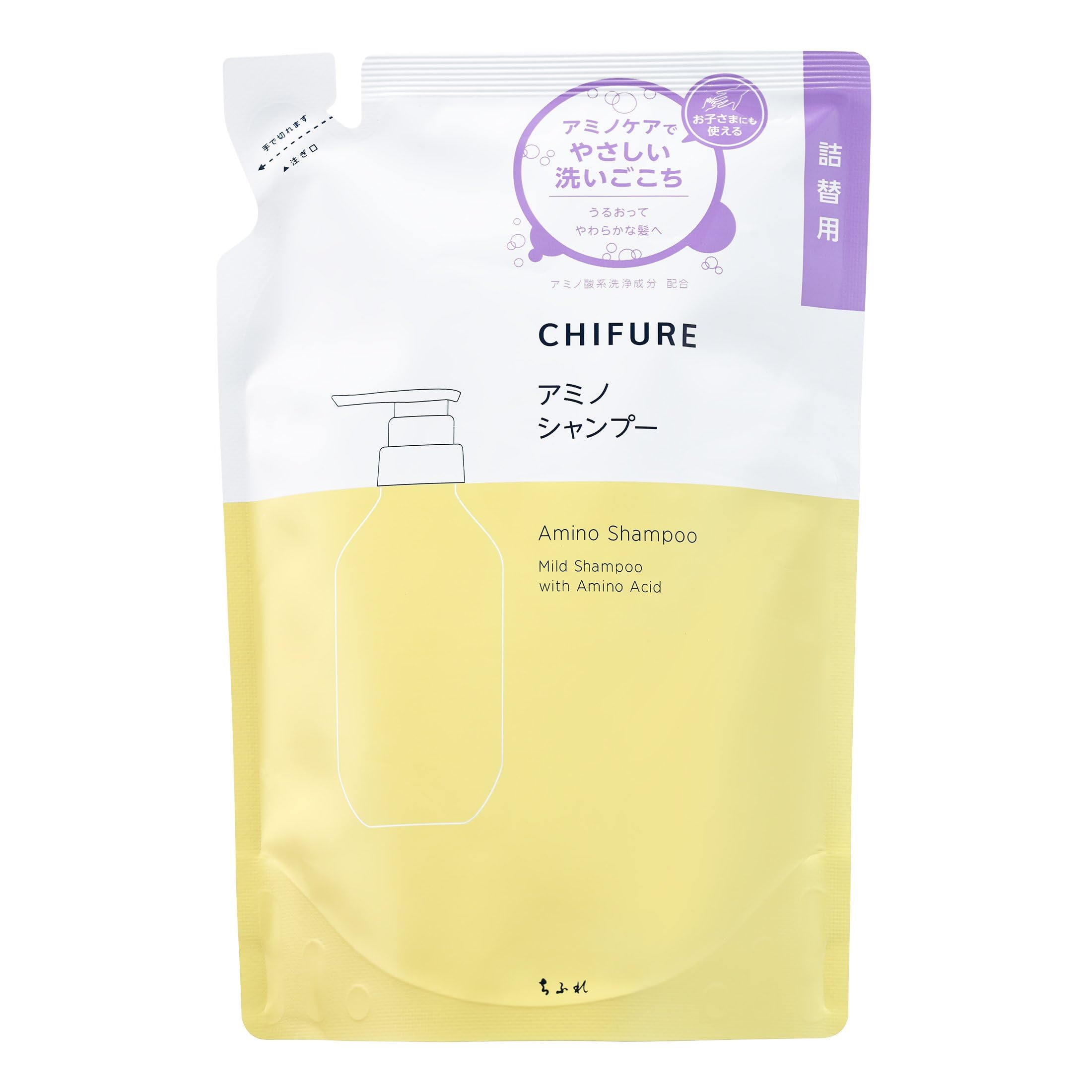 Chifure Amino Shampoo S Refill 400ml for Soft Silky Hair