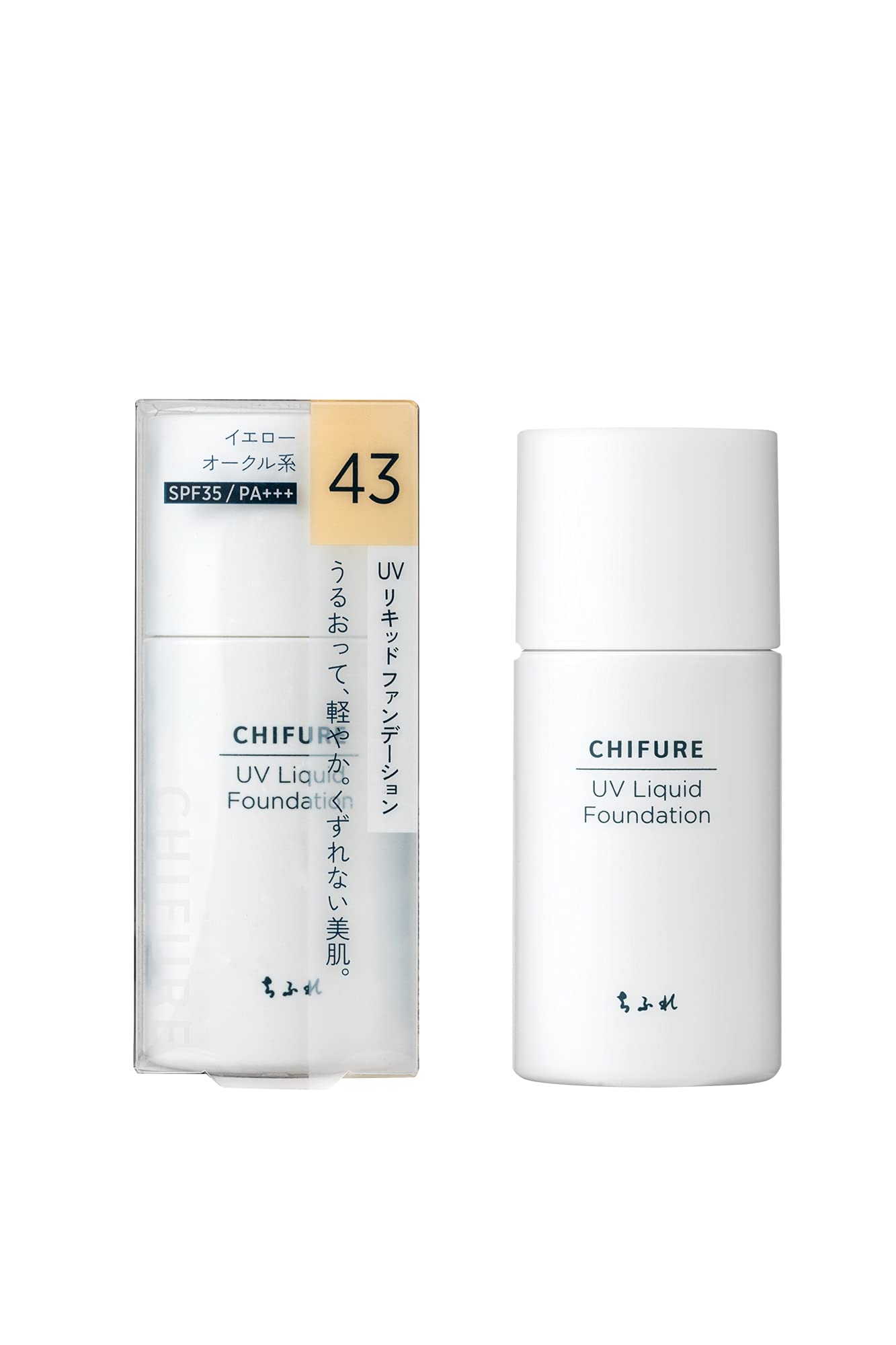 Chifure UV Liquid Foundation Fragrance-Free 43 Yellow Ocher 30ml