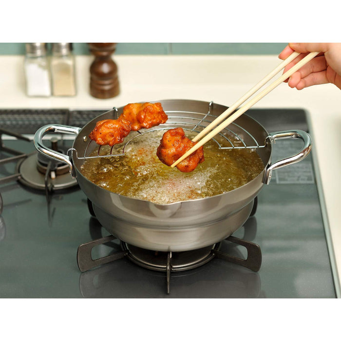 Chitose Non-Stick IH Compatible 24Cm Deep Fry Pot for Tempura