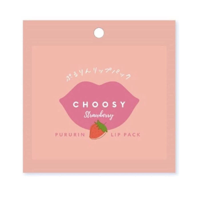 Choosy Pururin Lip Balm Strawberry Scent - Long-Lasting Hydration