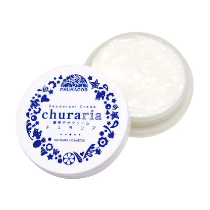 Chulacos Churaria Medicated Deodorant Cream 27G Odor Relief For Armpits & Feet