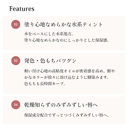 Cipicipi Dewey Film Tint Lipstick in Azuki Brown Long-Lasting Hydrating Color