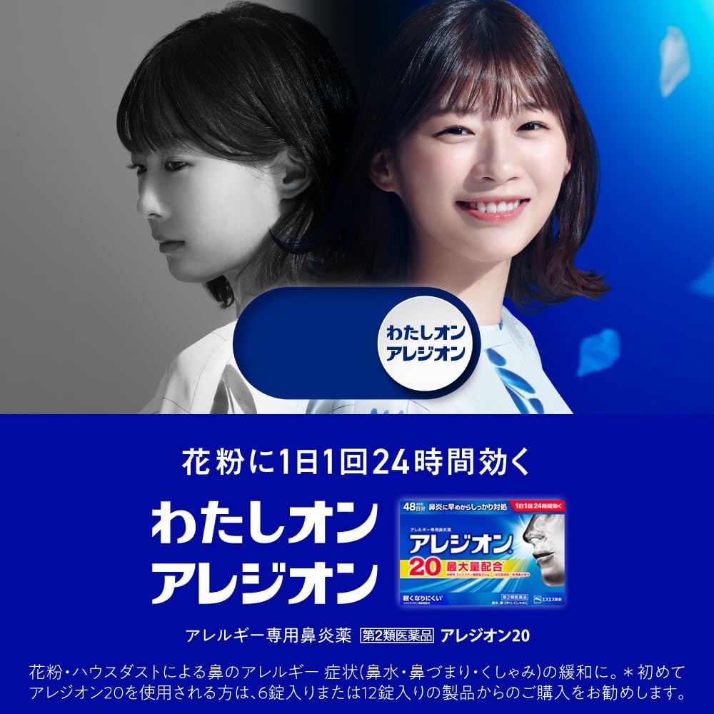 Alegion Alesion 20 Tablets [Class 2 OTC Drug] – 48 Count