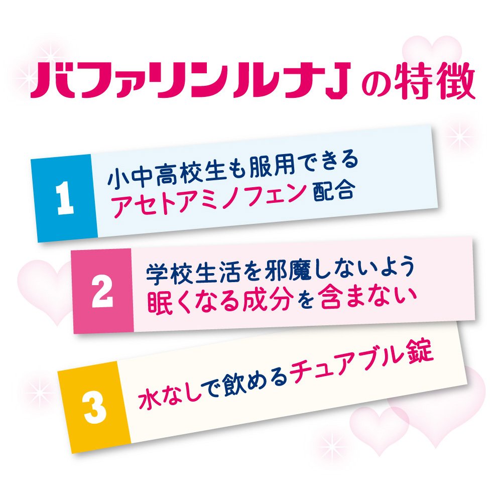 Lion Bufferin Luna J [Class 2 OTC Drug] - 12 Tablets Pain Relief