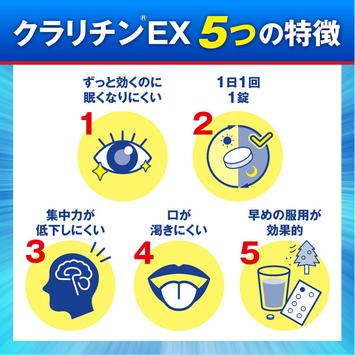 Claritin Ex 7 片劑 – 不昏昏欲睡的過敏緩解 – [2 類非處方藥]