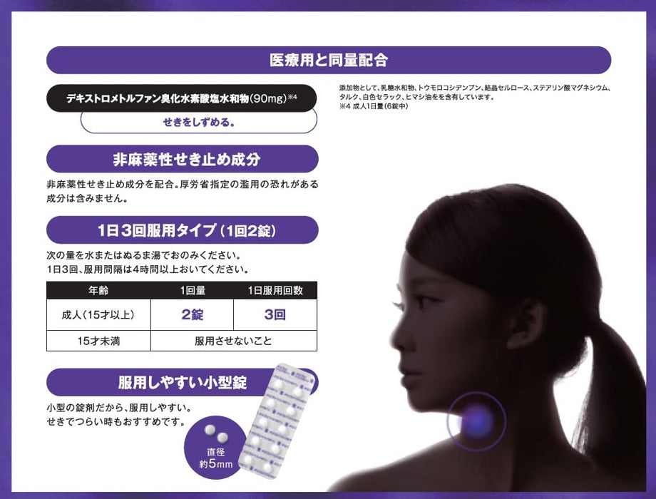 Shionogi Healthcare Mejicon Pro Cough Suppressant Tablets 20 Count [Class 2 OTC Drug]