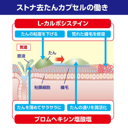 Stona Expectorant Capsules - [Class 2 OTC Drug] - 18 Capsules