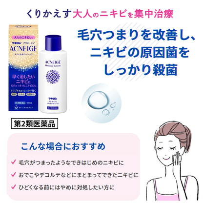Makiron Acnege Medical Lotion 100Ml - Effective Class 2 OTC Acne Treatment
