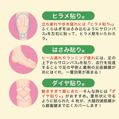 Salonpas Ex Pain Relief Patches - 60 Sheets | [Class 2 OTC Drug] Solution