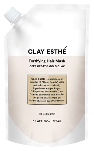 Clay Esthe Fortifying Hair Mask Gold Clay Refill 800Ml - Nourish & Strengthen