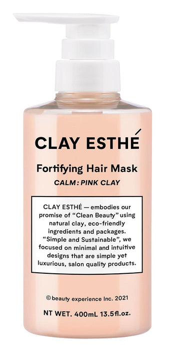 Clay Esthe Fortifying Hair Mask Pink Clay 400Ml for Stronger Hair