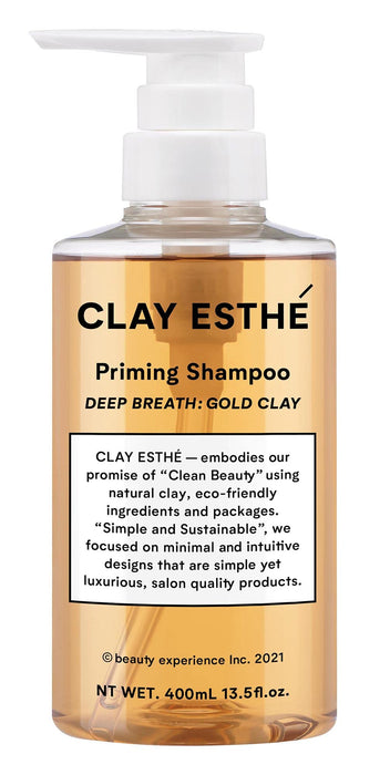 Clay Esthe Gold Clay Priming Shampoo 400Ml for Nourished Hair