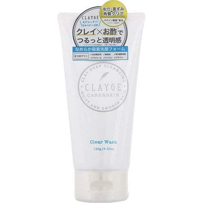 Clayge Clear Wash Facial Cleanser with Clay & Enzyme 120G
