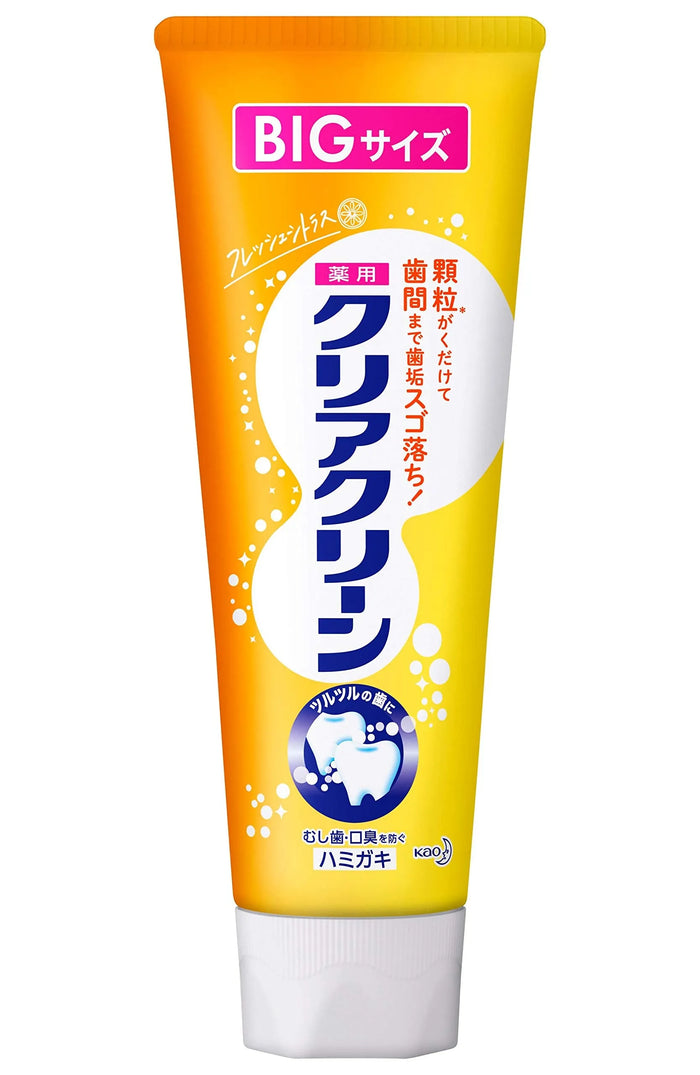 Kao Clear Clean Fresh Citrus Flavor [Large Capacity] 170g - Japanese Toothpaste For Children