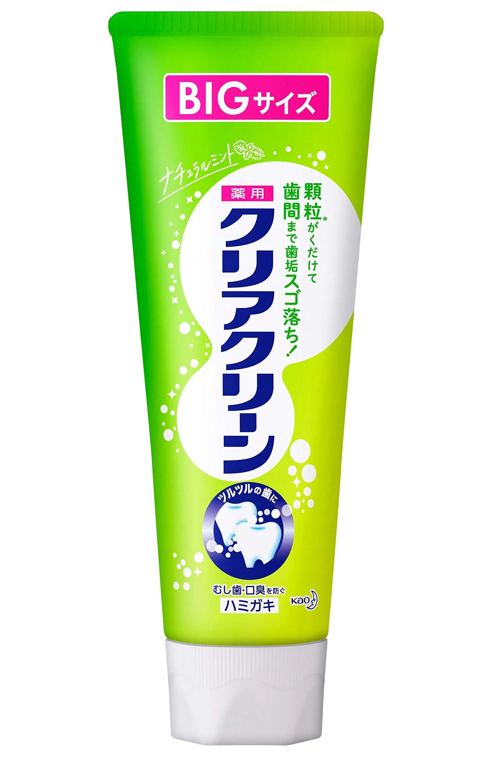 Kao Clear Clean Natural Mint Flavor [Large Capacity] 170g - Japanese Toothpaste