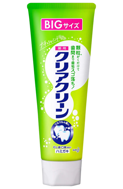Kao Clear Clean Natural Mint Flavor [Large Capacity] 170g - Japanese Toothpaste