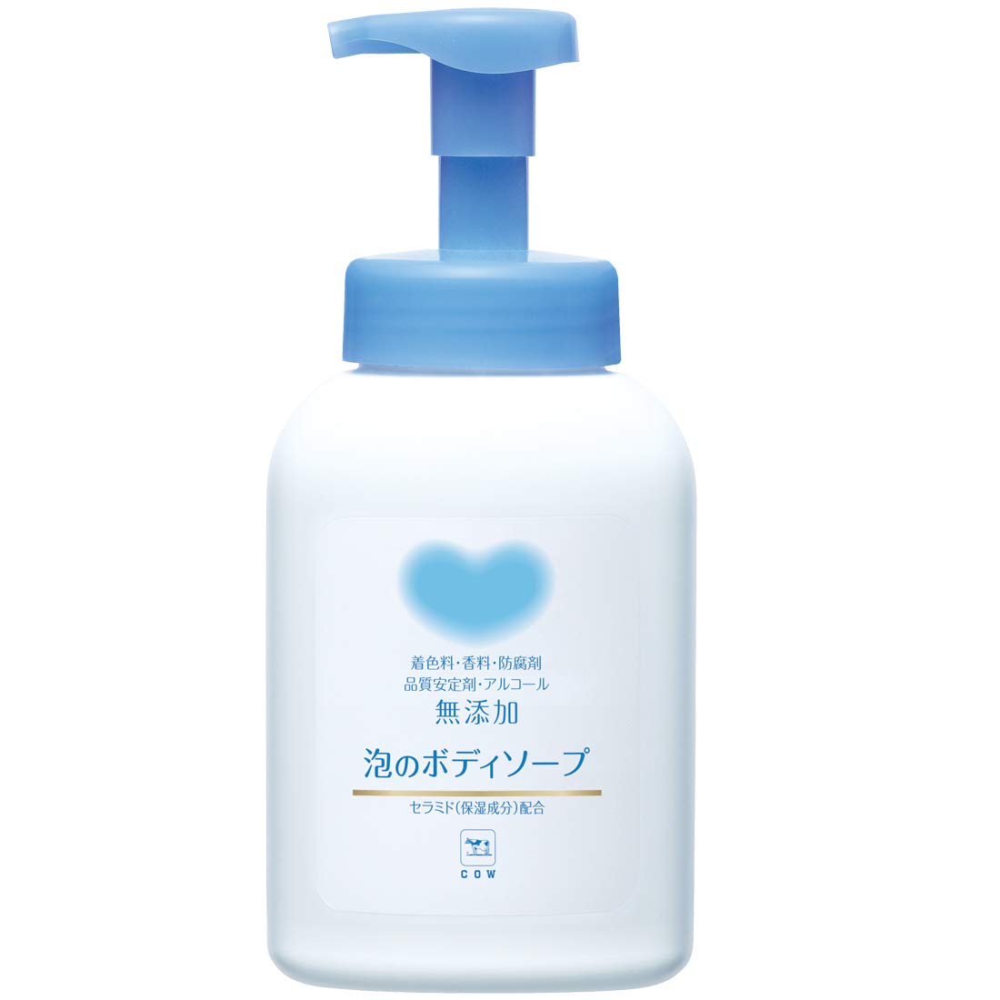 Cow Brand Additive-Free 550Ml Foaming Body Soap Pump - Gentle & Natura